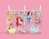 Princesses Flowers 16oz UVDTF Wrap