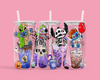 Blue Guy Halloween Cups 16oz UVDTF Wrap