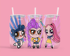 Superhero Girls 16oz UVDTF Wrap