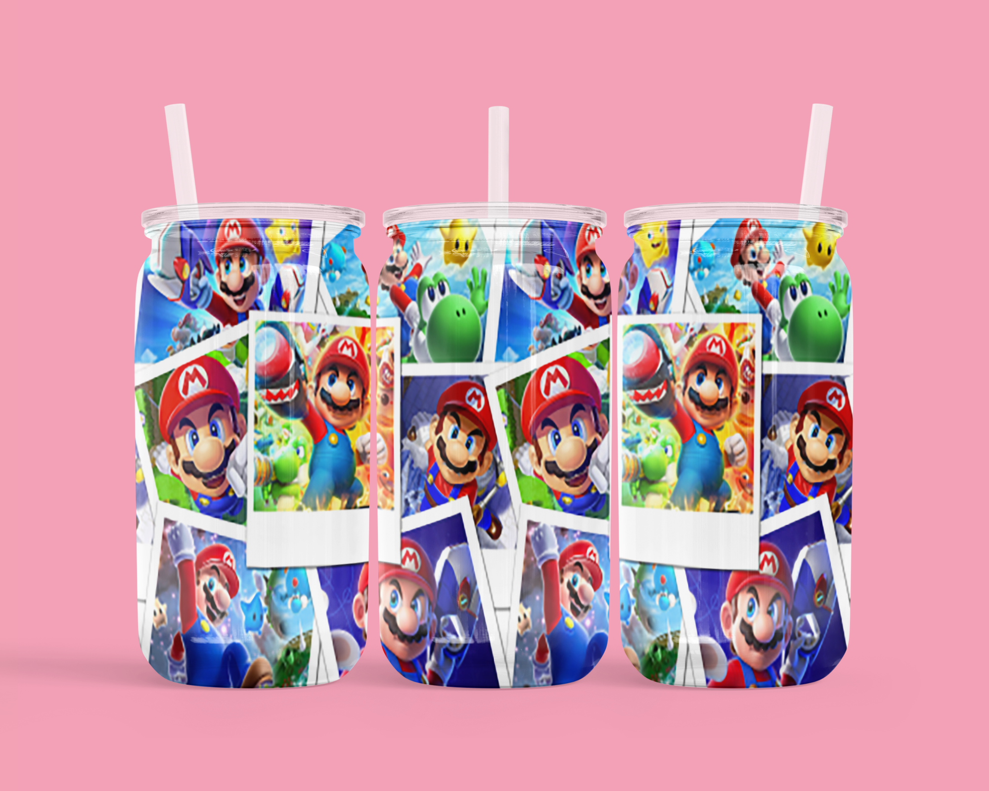 Mario Pictures 16oz UVDTF Wrap